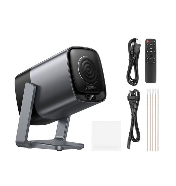 ⁦DT7 - מקרן חכם  Full HD 1080P עם Android, Wi-Fi, Bluetooth, HDMI, USB ו-AUX⁩ – תמונה ⁦2⁩