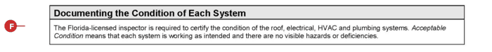 4-point inspection form page 4 documenting condition
