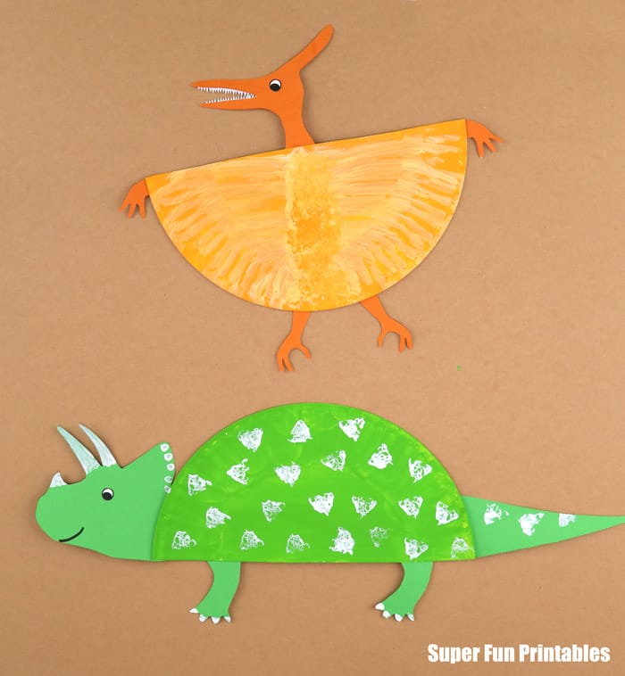 paper plate dinosaurs