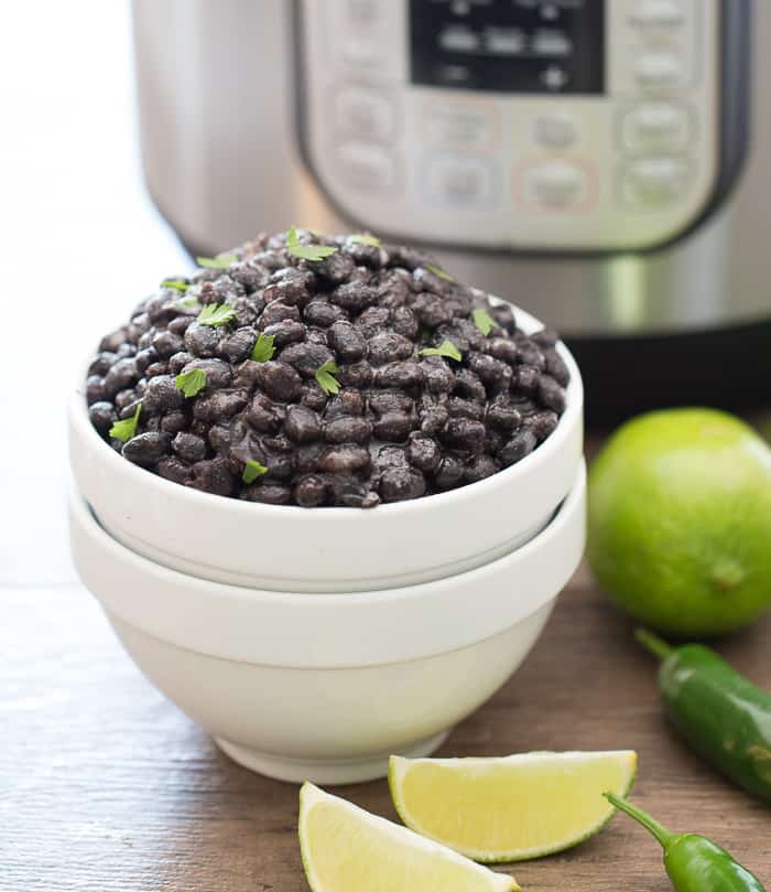 Instant Pot Black Beans ready to eat