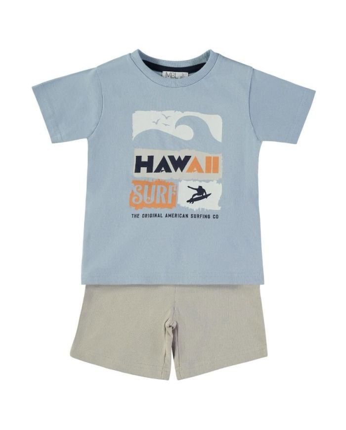Conjunto bermudas y camiseta Hawaii BABYBOL