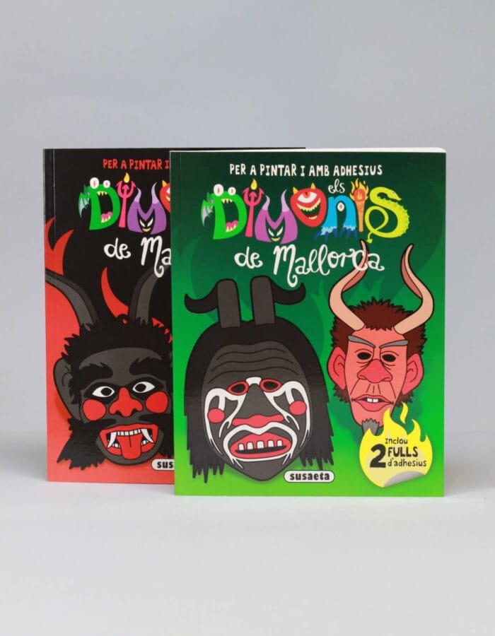 Llibre per pintar i amb adhesius "Dimonis de Mallorca"