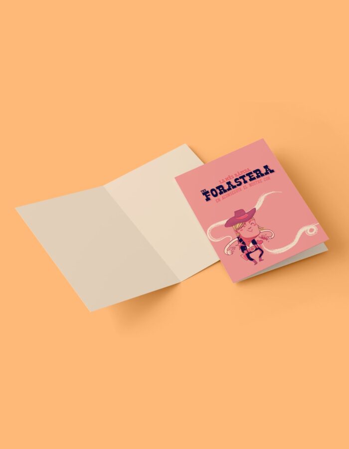 Targeta de felicitació "Forastera"