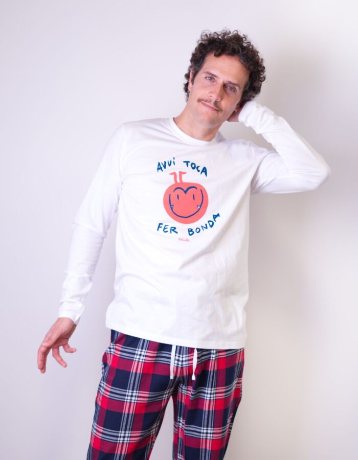 Pijama d'hivern d'home "Avui toca fer bonda"