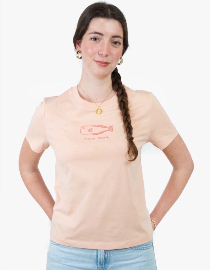 Camiseta rosa "Tens raor"