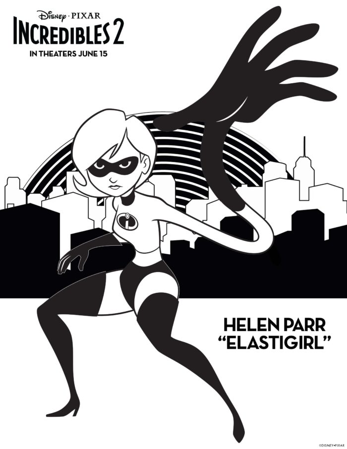 Elastigirl Coloring Sheet