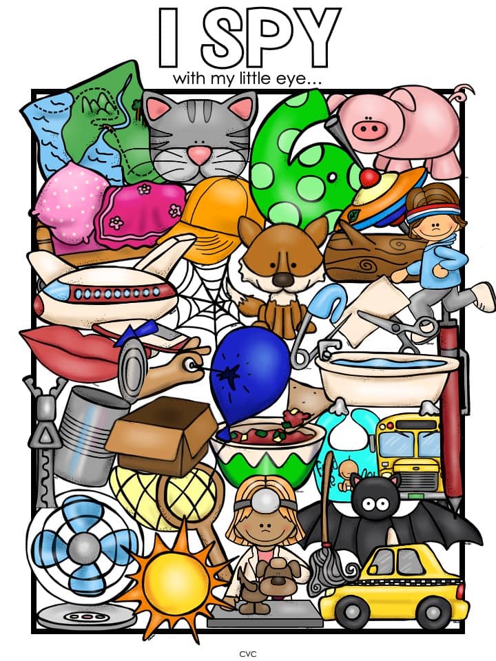 I Spy Printables Phonological Awareness (CVC Words) - NO PREP! - Image 3