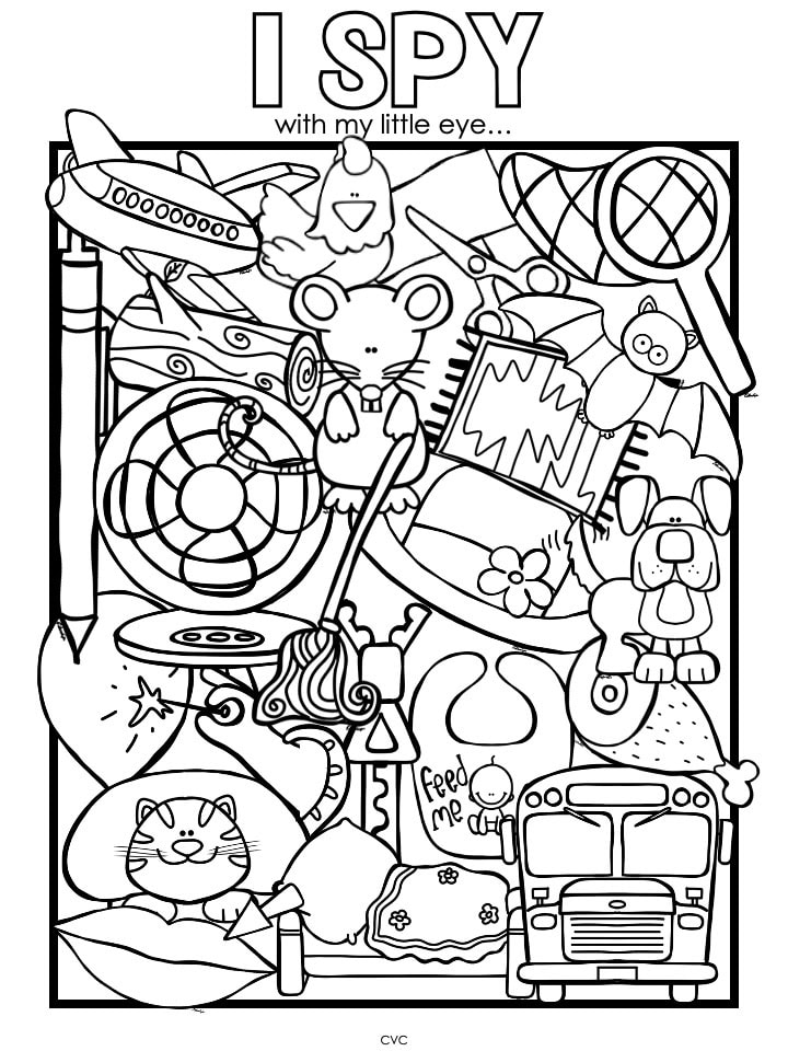 I Spy Printables Phonological Awareness (CVC Words) - NO PREP! - Image 4