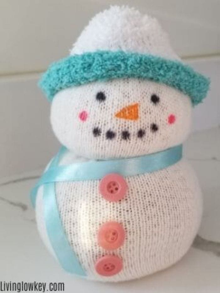 diy sock snowman