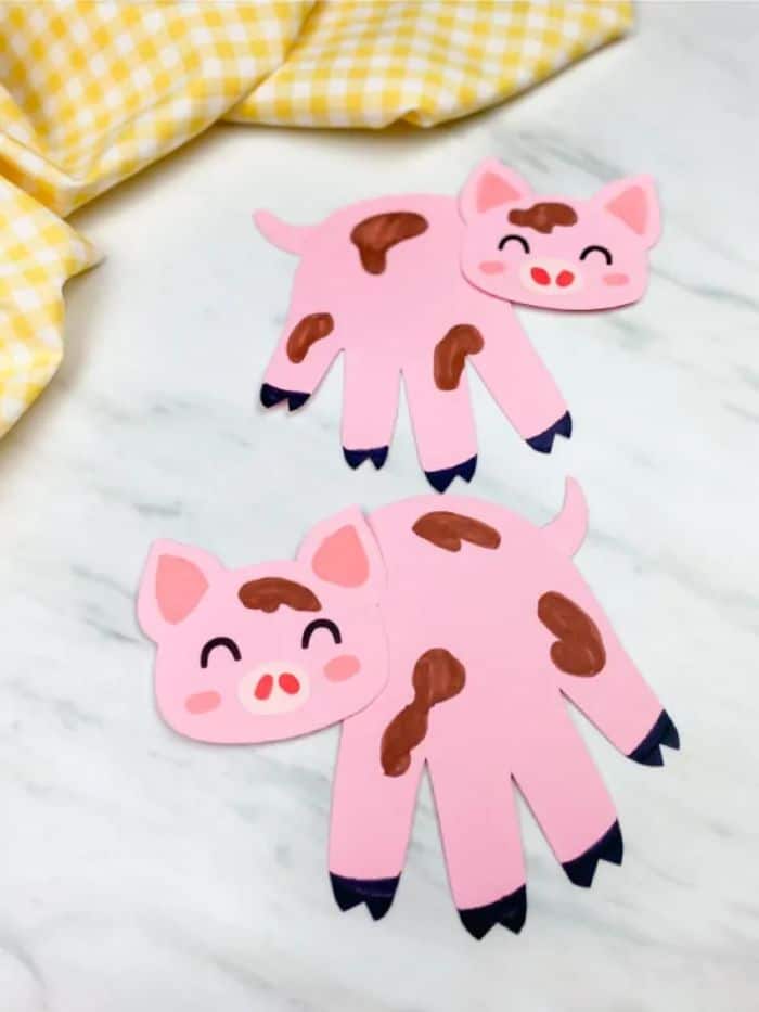 handprint pig craft