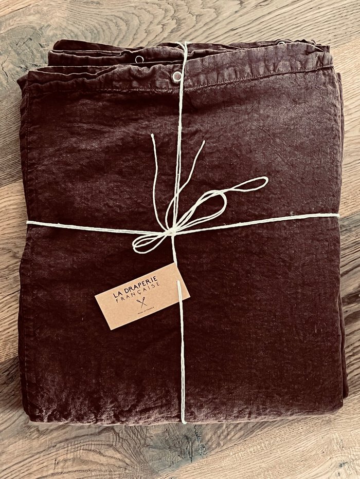 coussin xxl marron chataigne La Draperie Française