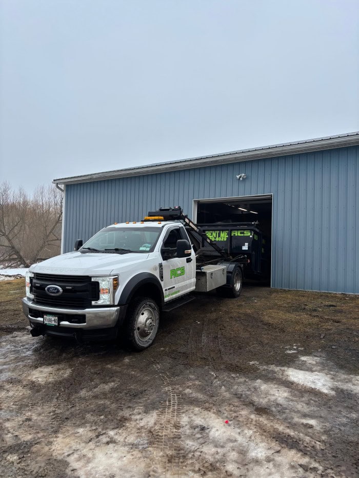 RCS truck pulling out of the shop