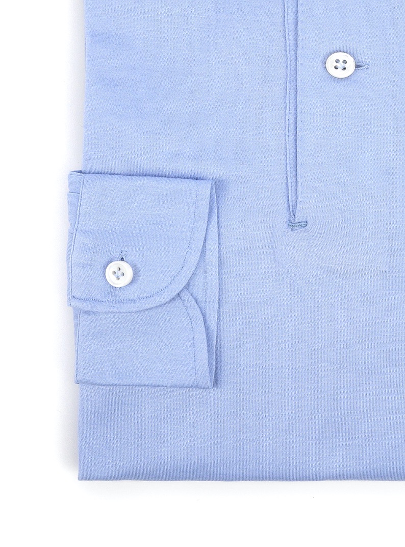 PANATTA Sky blue Filo di Scozia radici patrimonio 1970 polo - Image 3