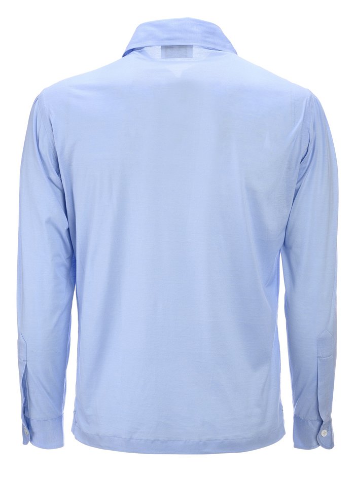 PANATTA Sky blue Filo di Scozia radici patrimonio 1970 polo - Image 5