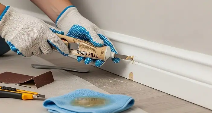 repairing baseboard and trim