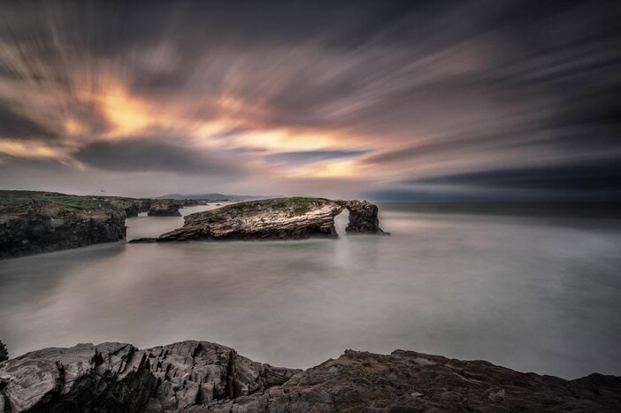 playa de las catedrales fotografía