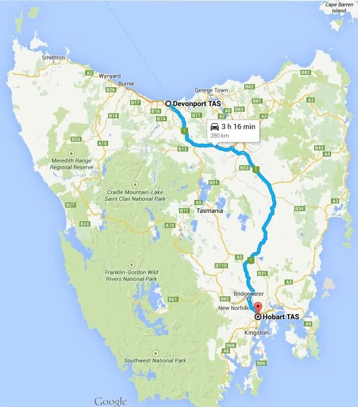 Self Drive Lap of Australia on Highway1 - Tasmania