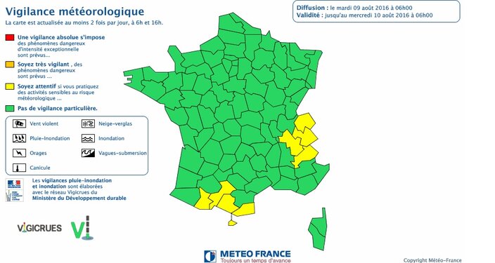 Haute Garonne Ariège Hautes Pyrénées alerte météo orages
