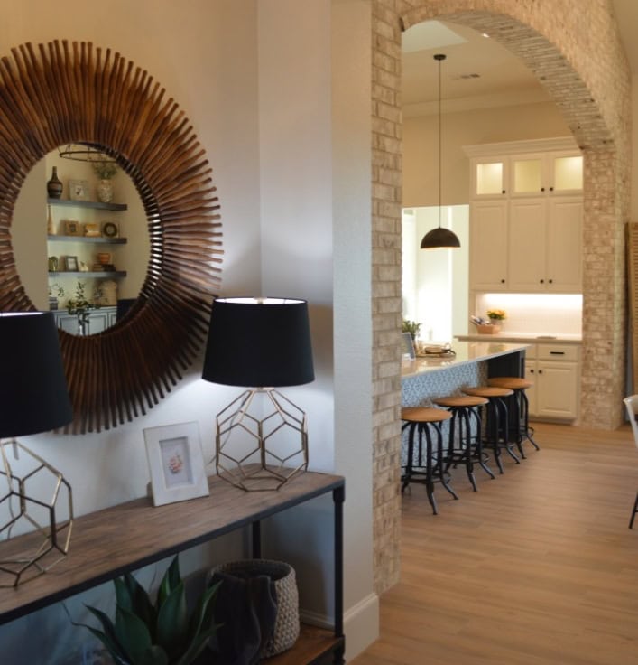 Multi-functional home office interior design by Audacious Designs — work-from-home transformation, TX