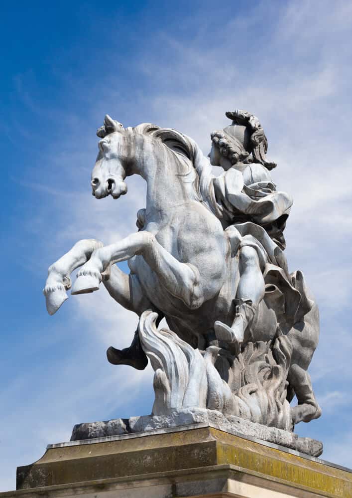 famous French horses - Statue of Louis XIV - king of France