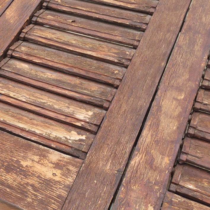 Restauració porticons de fusta