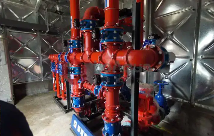 Composite stainless steel water tank pump system