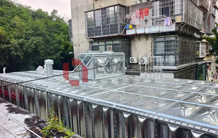Stainless Steel Water Tank Above