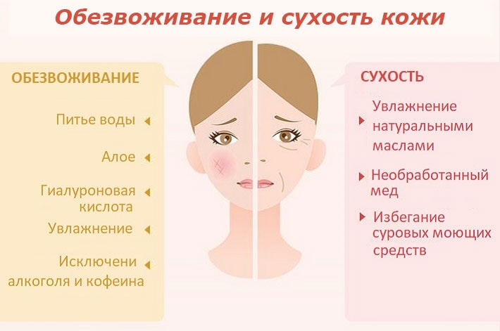 Разница между Сухой и Обезвоженной кожей 1 Способы лечения сухости и обезвожевания кожи