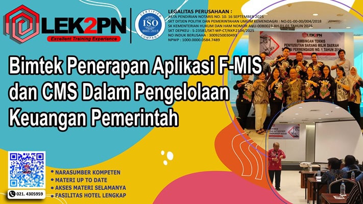 Bimtek Penerapan Aplikasi F-MIS dan CMS Dalam Pengelolaan Keuangan Pemerintah