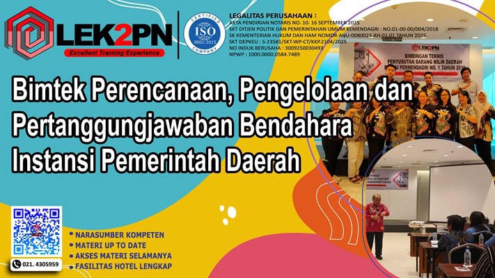Bimtek Perencanaan, Pengelolaan dan Pertanggungjawaban Bendahara Instansi Pemerintah Daerah