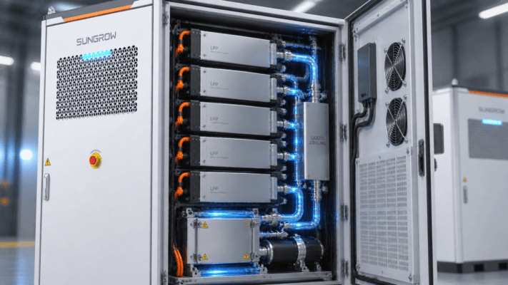 Đón Sóng DPPA: Đánh Giá BESS Sungrow 257kWh (ST255CS-2H) Cho Nhà Máy 2 Công nghệ làm mát bằng chất lỏng trên tủ lưu trữ điện BESS Sungrow ST255CS-2H.