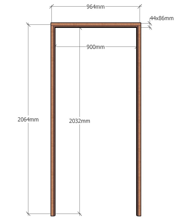 Wider Single Door Frame Wheel chair Friendly 900mm x 2032mm