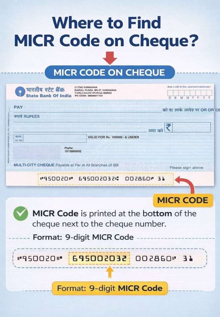MICR Code on Cheque: What It Is, Format, and How to Find It