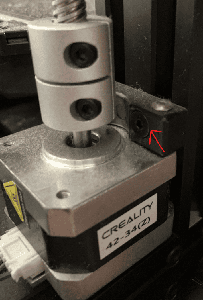 ender 3 z axis motor frame screws