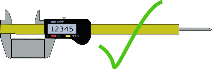 demonstrating the correct way to use the best digital calipers