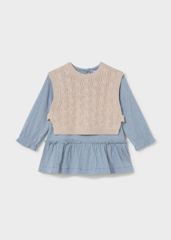Vestido con chaleco MAYORAL