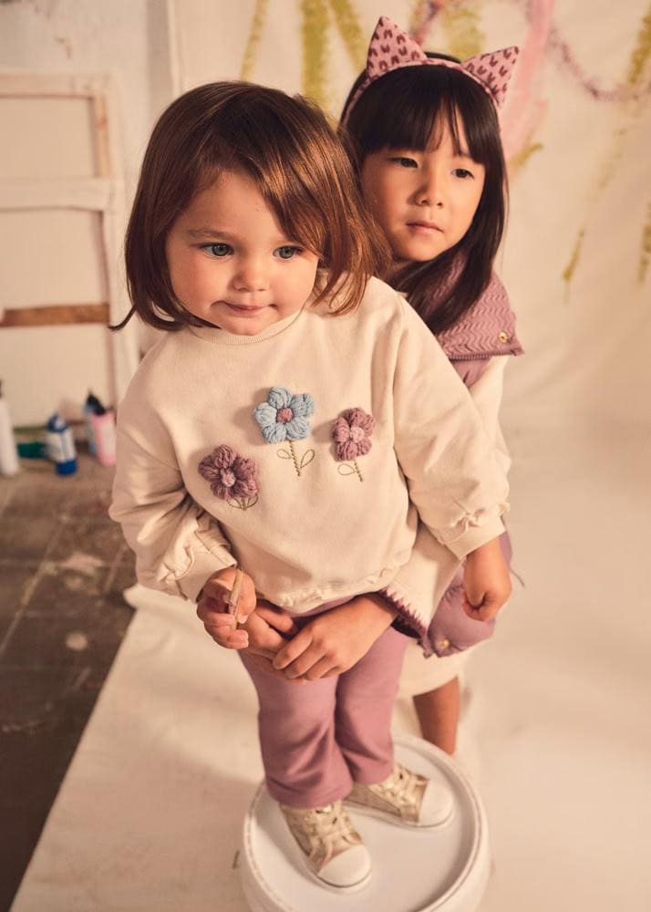 Conjunto blusa flores y pantalón MAYORAL