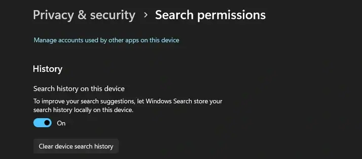 activity history management