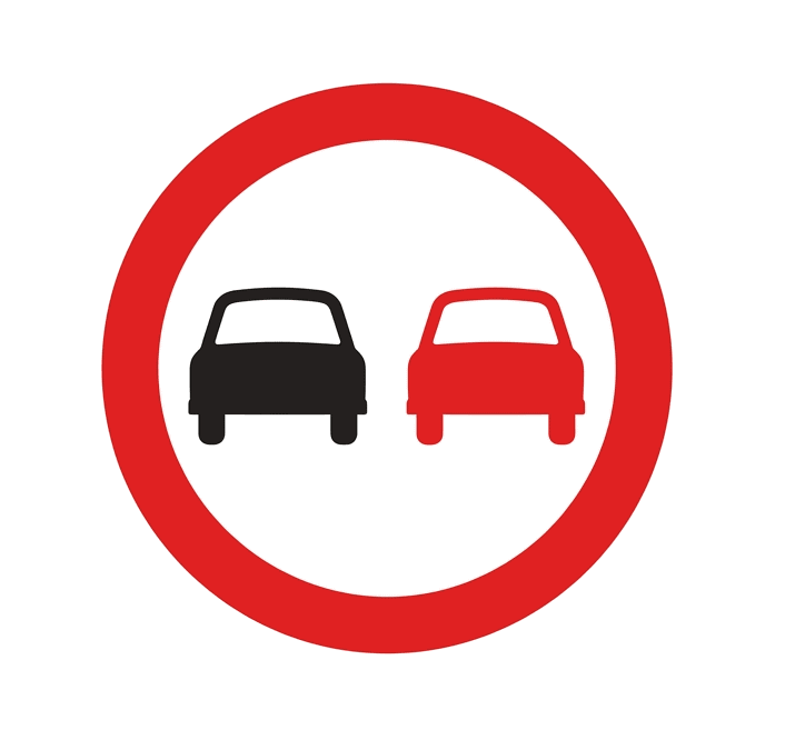 No Overtaking Sign