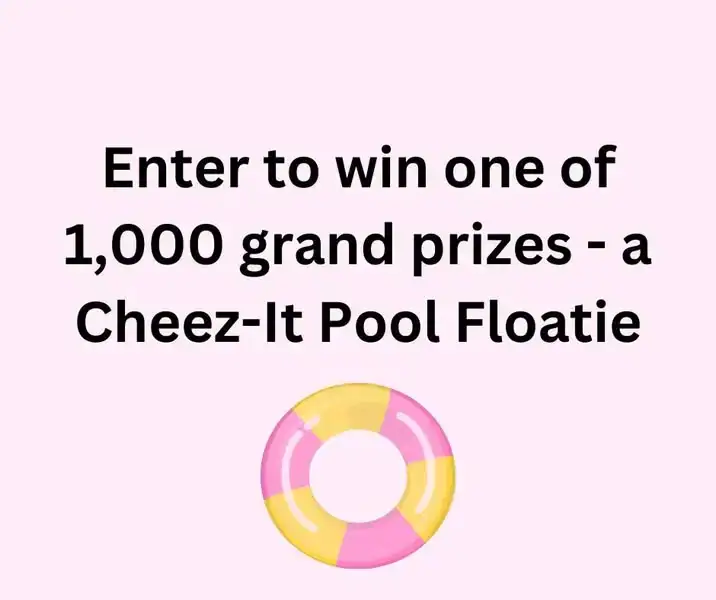 cheeze-it pool floatie sweepstakes
