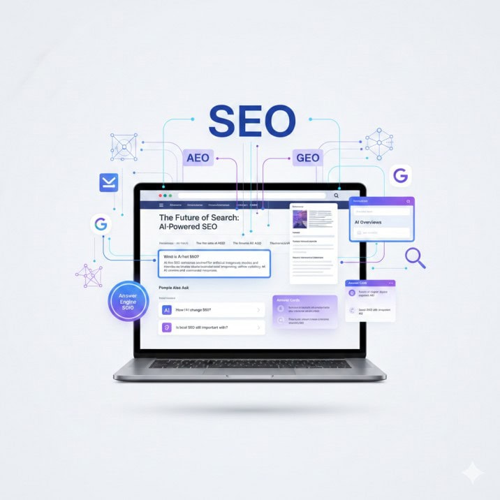 AI-first SEO content optimized for Google AI Overviews, AEO and GEO