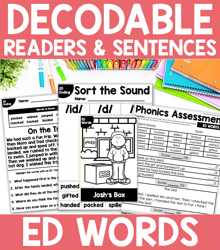Decodable Readers & Passages - ED Ending Pack