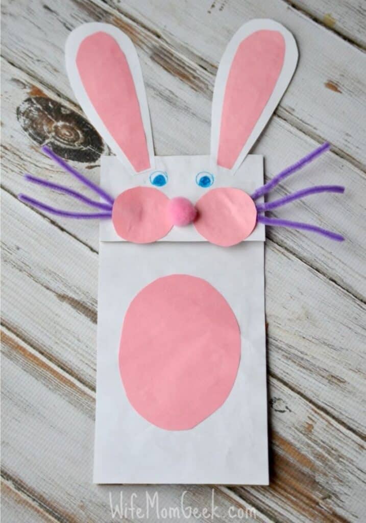 paper bag bunny craft