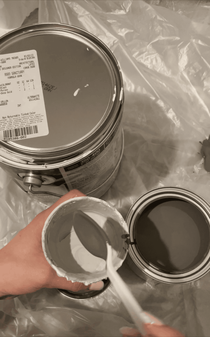adding dark paint