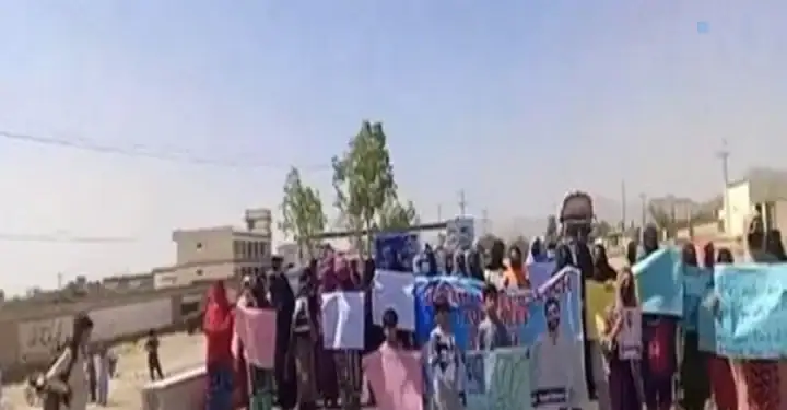 Mahrang Baloch called forced disappearances a “serious crime” and accused the state of Pakistan of being involved in the “forced disappearance” of thousands of Baloch people.