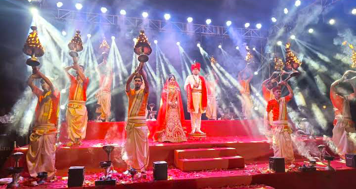 PANDIT DOING Ganga Aarti IN Wedding Hyderabad