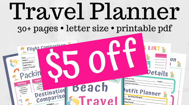 beach planner pdf printable