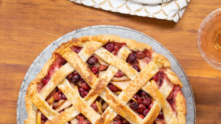 cherry cranberry pear pie