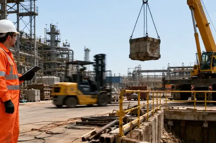Worker identifies worksite hazards