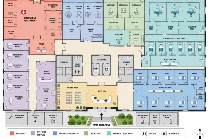 Hospital floorplan